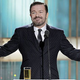 Image for article titled Rich, famous people get feelings hurt by Ricky Gervais at the Golden Globes